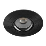 Noxion Recessed Spot Logic MR16 Tiltable Shiny Black | 92mm - Cutout 80mm - IP20 - incl. GU10 Socket
