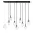 Emibig Pendant Astral Steel Black | Suitable for 9x E14 - Max 10W