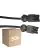 Multipack 50x Noxion GST - Compatible Extension Cable Black - Male + Female - 2m - 3 pole 1,5mm2