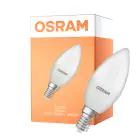 Osram Classic LED E14 Candle Frosted 7.5W 806lm - 840 Cool White | Replaces 60W