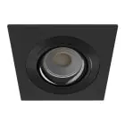 Noxion Recessed Spot Boxi MR16 Tiltable Texutre & Shiny Black |Cutout 80mm - IP20 - incl. GU10 Socket
