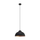 Eglo Pendant Truro 2 Steel Black Copper | IP20 - Suitable for 1x E27 