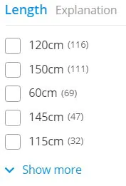 Filter Lenght